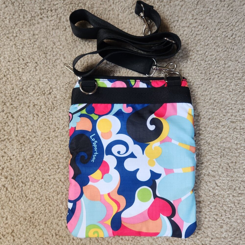 LeSportsac 3 zippered crossbody bag organizing pouch - Picture 4 of 14